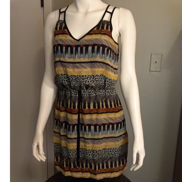 City Triangles Babydoll Dress - Animal Geometric Print - Small - Festival Boho - Picture 7 of 10